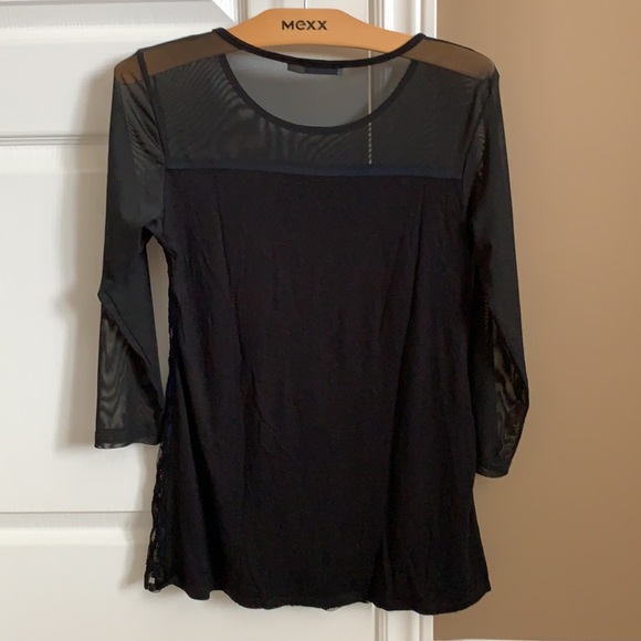 Blue & Black Pretty Top - Picture 3 of 3